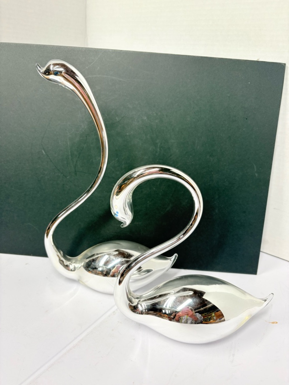 Vintage Blown Glass Swans